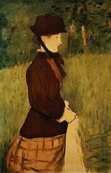 Edouard Manet Woman walking in the Garden Sweden oil painting art